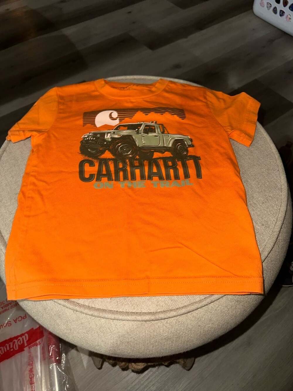 Carhartt Truck Graphic T-Shirt Size 3T Orange